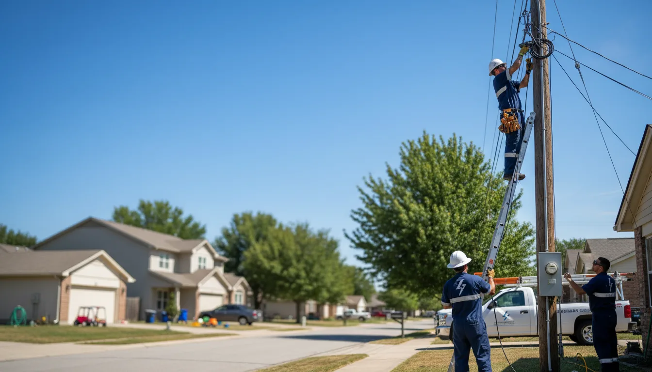 Residential electrician providing installation services in Thayer, KS
